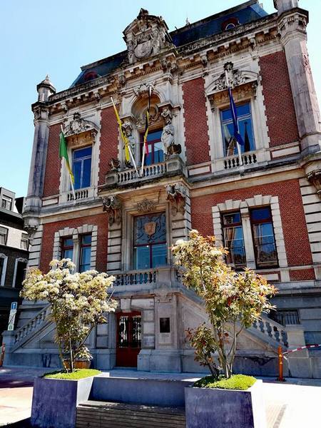 Foto van het historische stadhuis op de Markt